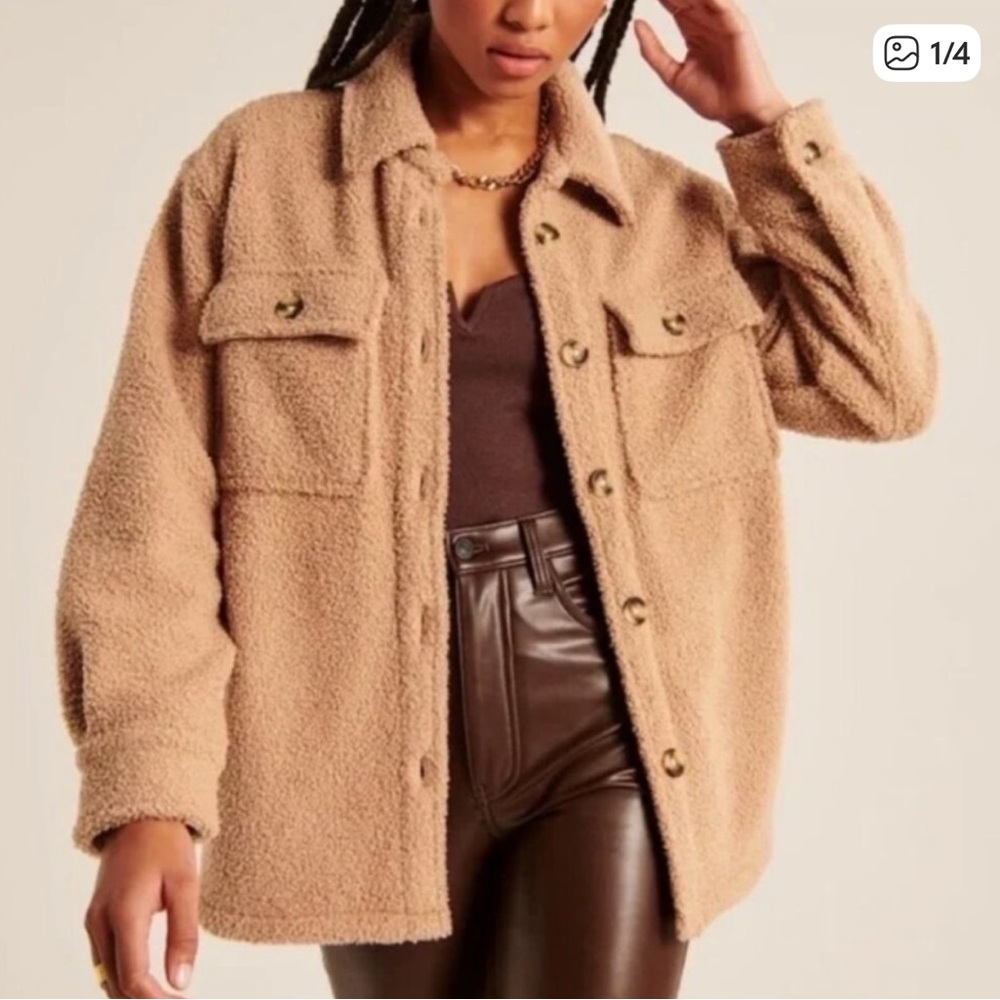 Abercrombie Cozy Teddy Shacket